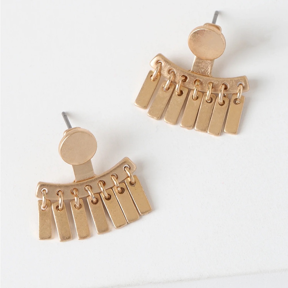 NEW Gold Fringe Earrings